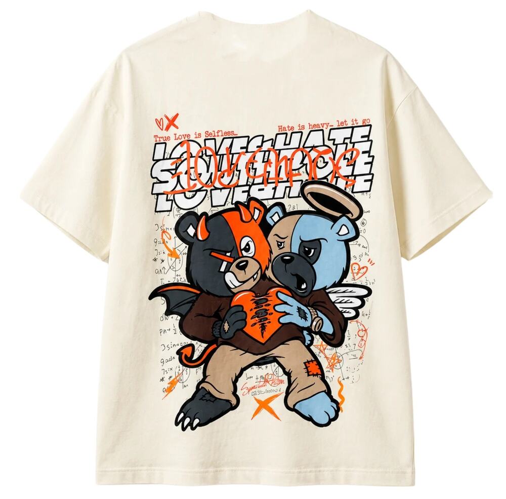 Southpole Men's T-Shirt Spoiled Rotten Premium Tee in Cream